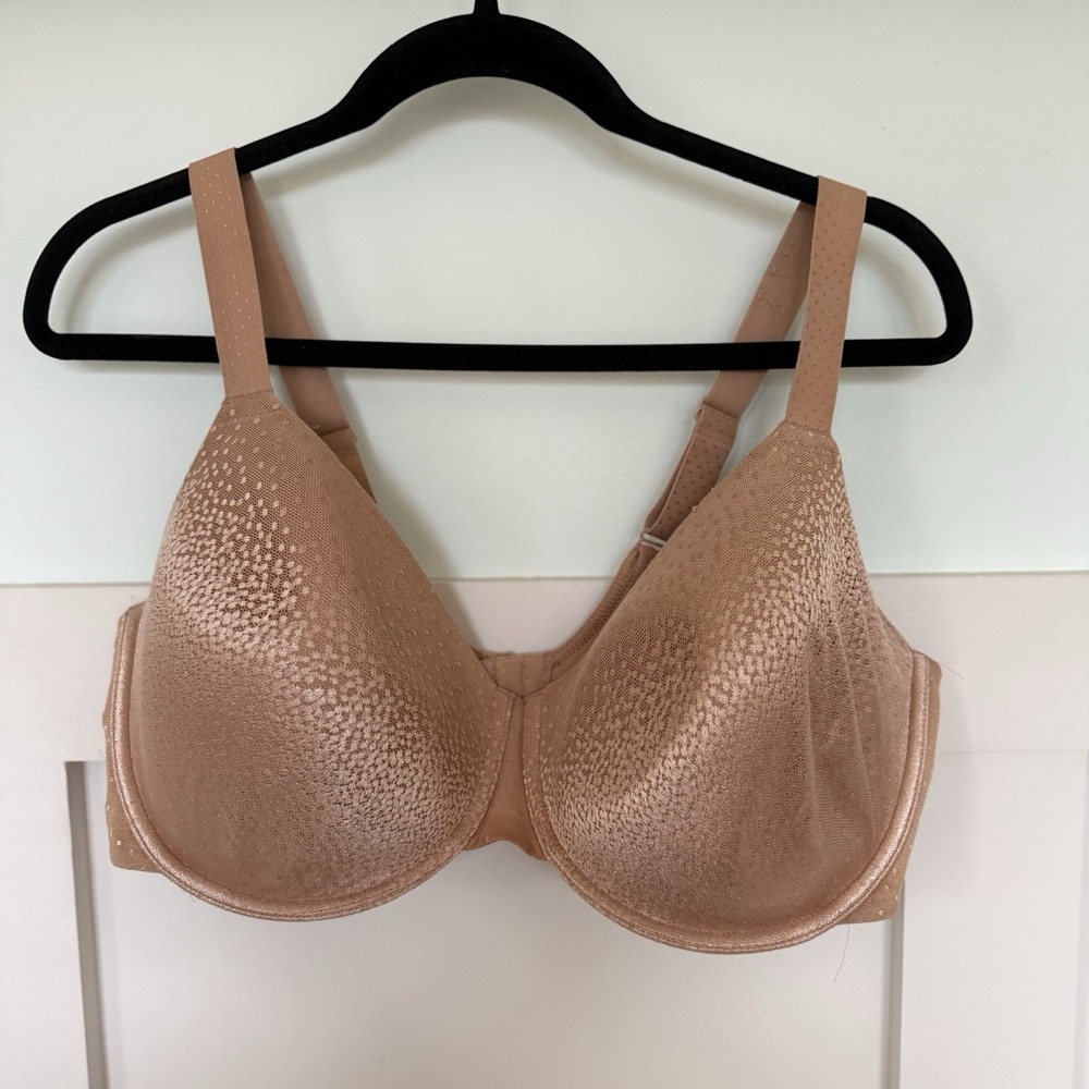 Wacoal Back Appeal Bra 38G Praline Underwire Adjustable Back Smoothing Comfort
